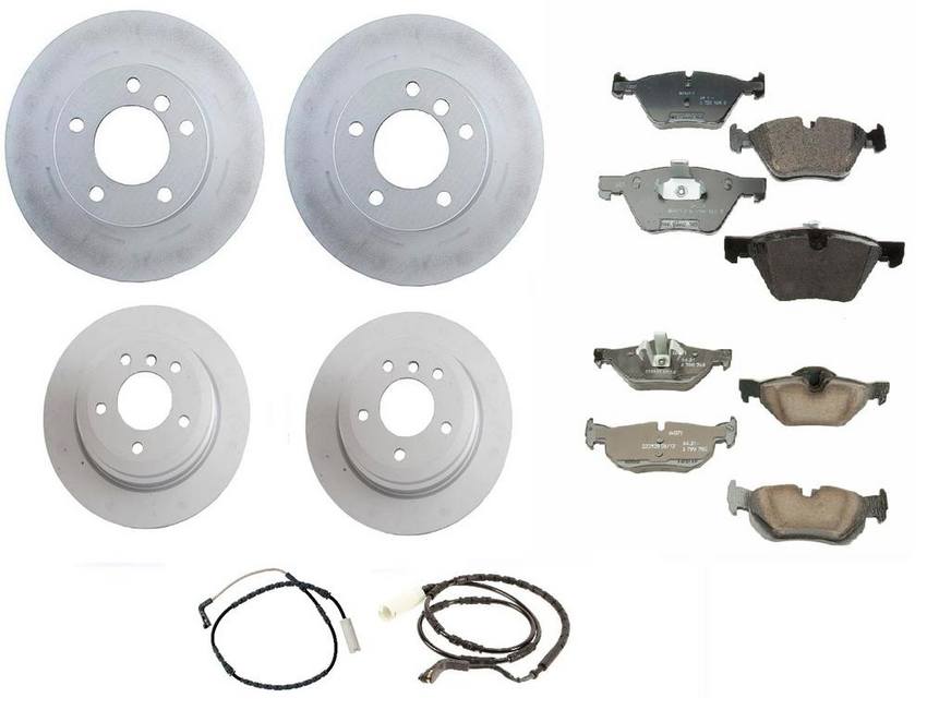 BMW Brake Kit - Pads and Rotors Front &  Rear (300mm/300mm)